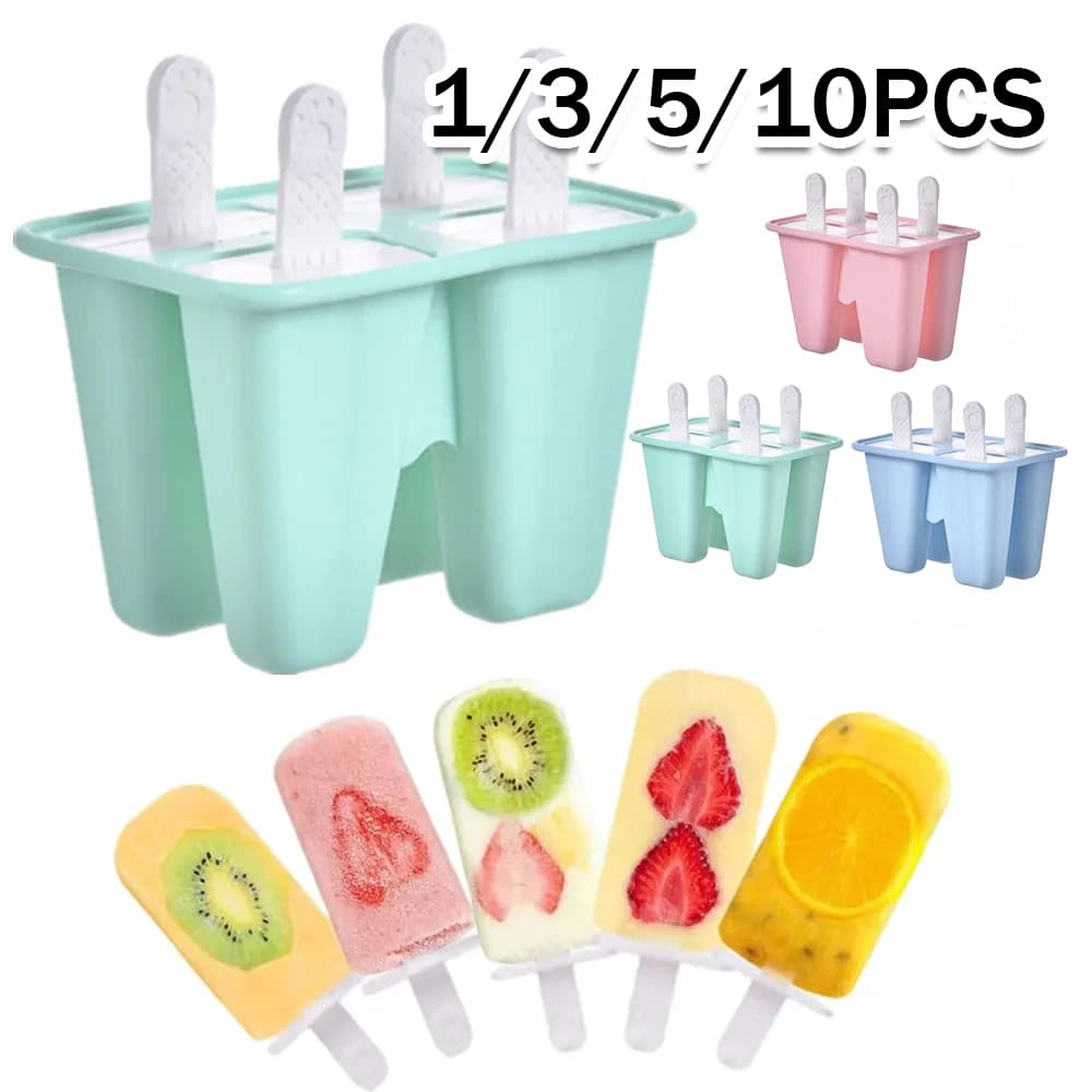 Stampo Creativo in Silicone per Gelato, Griglia per Ghiaccio Domestica, Strumento Estivo Fai-da-te, Contenitore Riutilizzabile per Cubetti di Ghiaccio con Coperchio per Casa