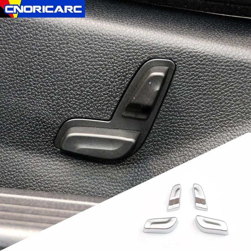 ABS Auto Porta Sedile Pulsante di Regolazione Trim Copertura Adesivi Per Mercedes Benz Classe C W204 C180 C200 2008-2013 Accessori Interni