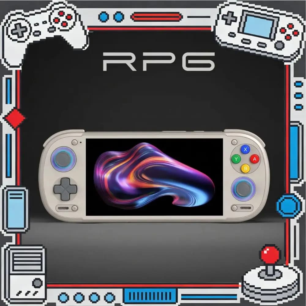 Retroid Pocket 6 RP6 Console da Gioco Android con Trigger a Effetto Hall, Schermo AMOLED da 5.5 Pollici 1080P 120Hz, Batteria da 6000mAh, Console Portatile