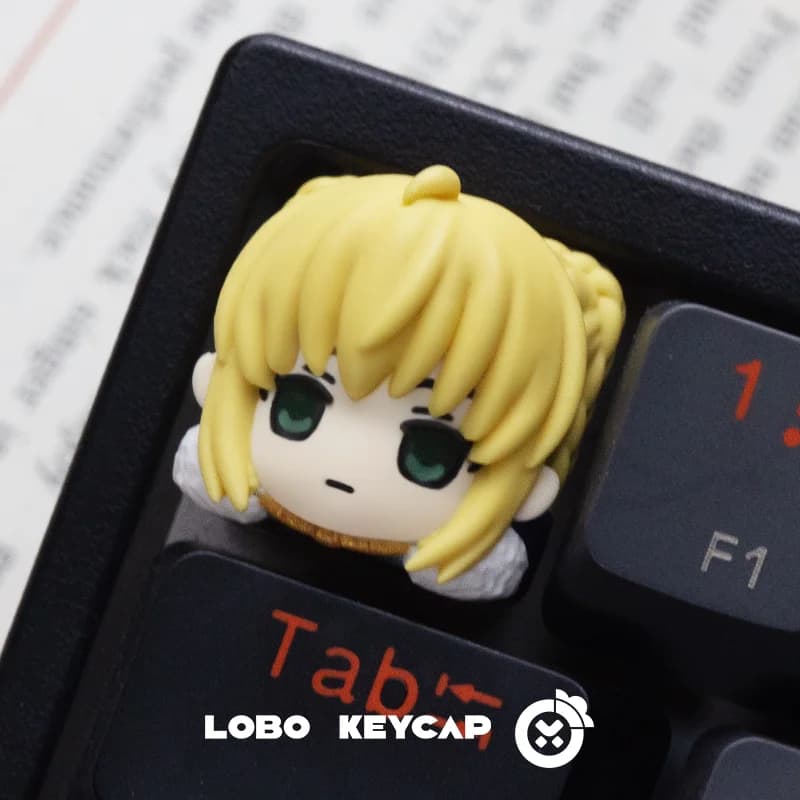 Keycaps Personalized Mechanics Do Artoria Pendragon for Mechanical Keyboard, Cross-Axis Keycaps for PC, Gift and Toy