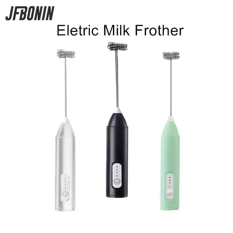 Wireless whirlpool C-type portable electric blender Mini stainless steel coffee maker Frusta for coffee Cappuccino Cream
