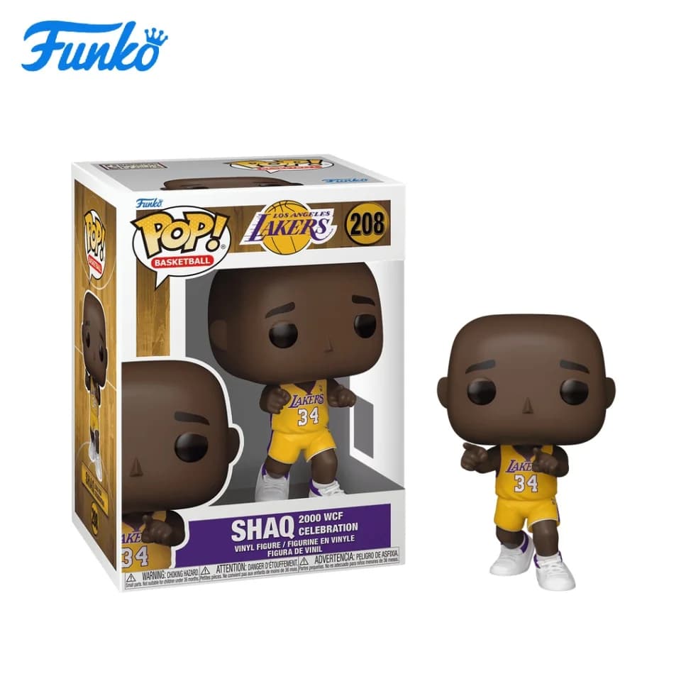 Funko Pop NBA: Lakers - Shaquille O'Neal (2000 Western Finals Celebration Edition) - Regalo di Capodanno - Regali di Natale, Capodanno e compleanno per parenti e amici, Decorazioni a tema pop culture, Regali di compleanno, Oggetti da collezione di fumetti, Prodotti ufficialmente licenziati, Oggetti da collezione premium, Oggetti da collezione di fumetti, Regali geek, Oggetti da collezione