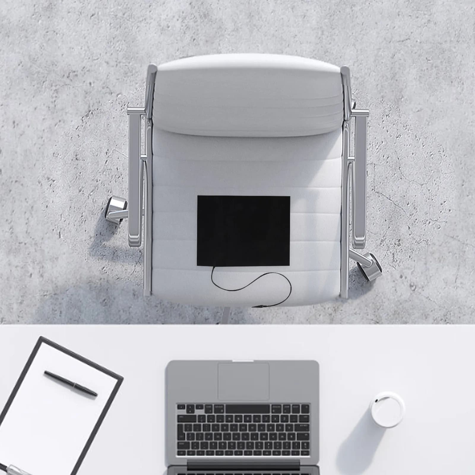Bearing Portable USB Heater, Seat Heater Mat with 4 Adjustable Temperature Levels, Light, for Office and Home
