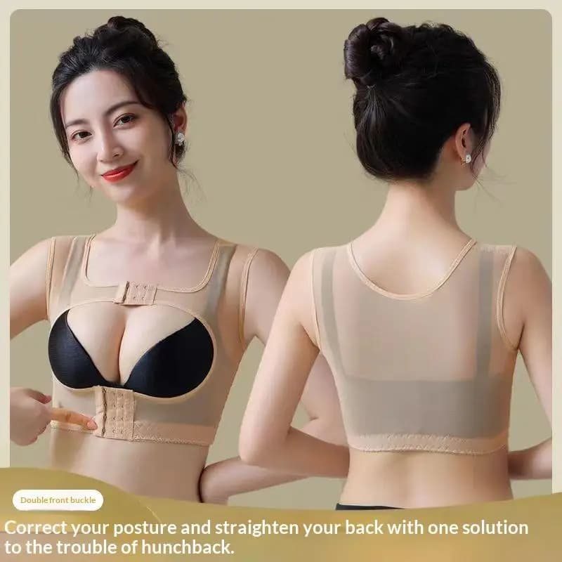 Corsetto Modellante Invisibile da Donna, Correttore Posturale per Petto e Schiena, Supporto per Spalle, Top a Tubo, Lingerie Plus Size