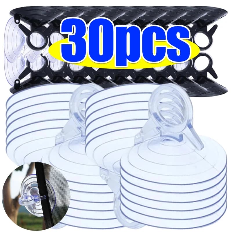 10-30PCS Car Glass Windshield Sunshade Suction Cups Small PVC Sucker Car Window Suction Cup Hooks 45mm for Automotive Visor
