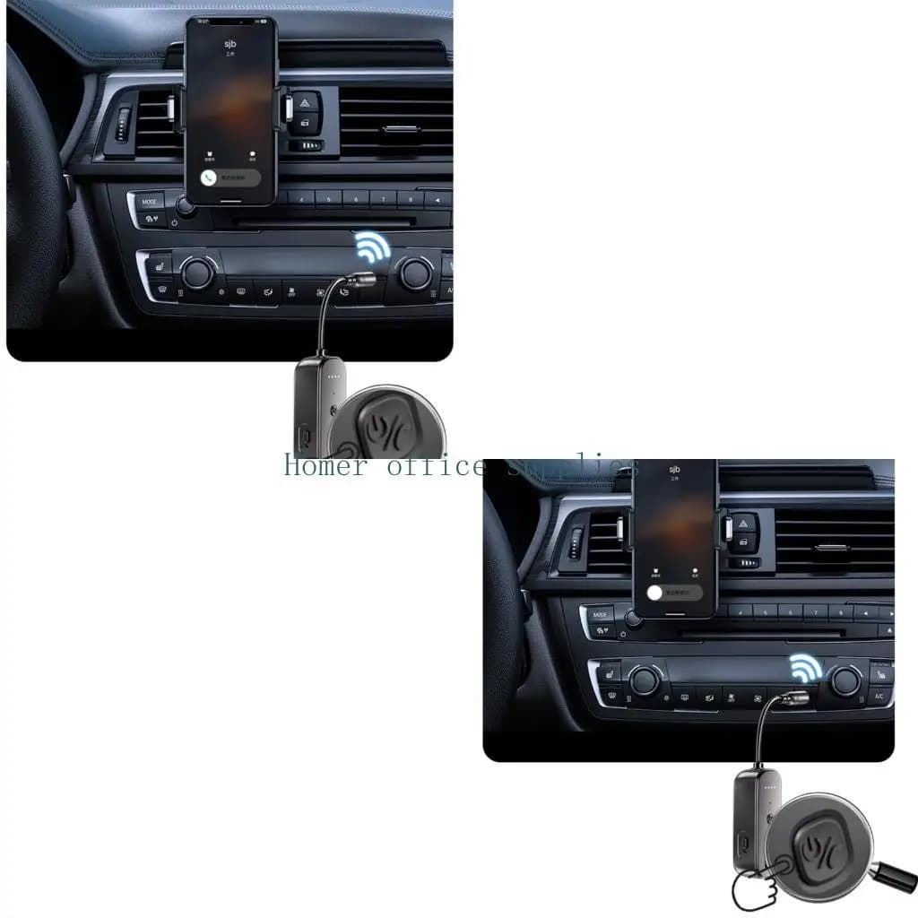 Trasmettitori compatibili HiFi K43B per Aux per auto Porta da 3,5 mm Autonomia riproduzione non stop 15 ore Portata