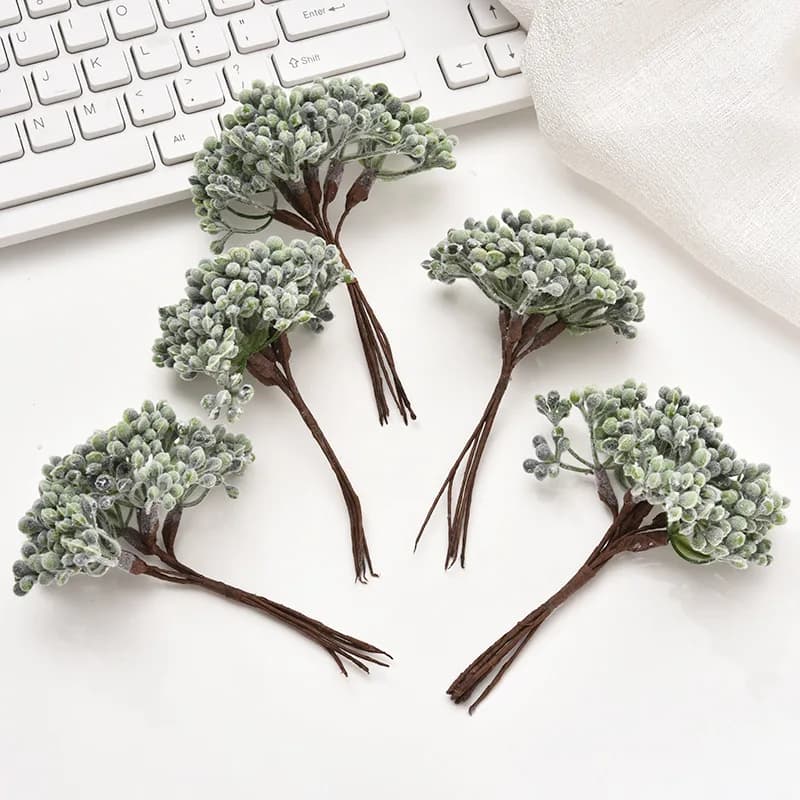 1pc Artificial Flower Imitation Plants Handmade Bouquet For Wedding Home Christmas Decoration DIY Wreath Fake Plants