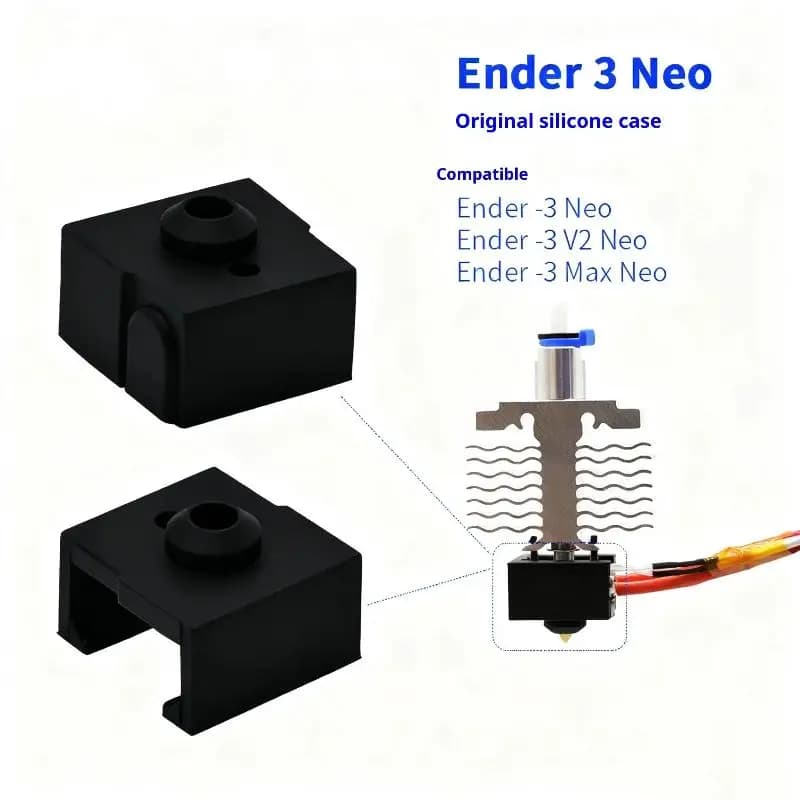 1/2/3/4/5 Pezzi Copertura Blocco Riscaldante Hotend per Stampante 3D per Ender-3 V2 Neo Max Neo/CR-6 SE/CR-10, Calza in Silicone Fai-da-te - Ultimo Modello