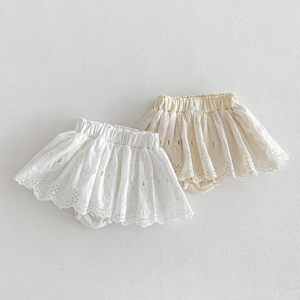 Summer Baby Lace Skirt Shorts Toddler Girls embroidery Shorts kids Ruffle Bloomer Infant Girls PP Shorts For 0-2Y
