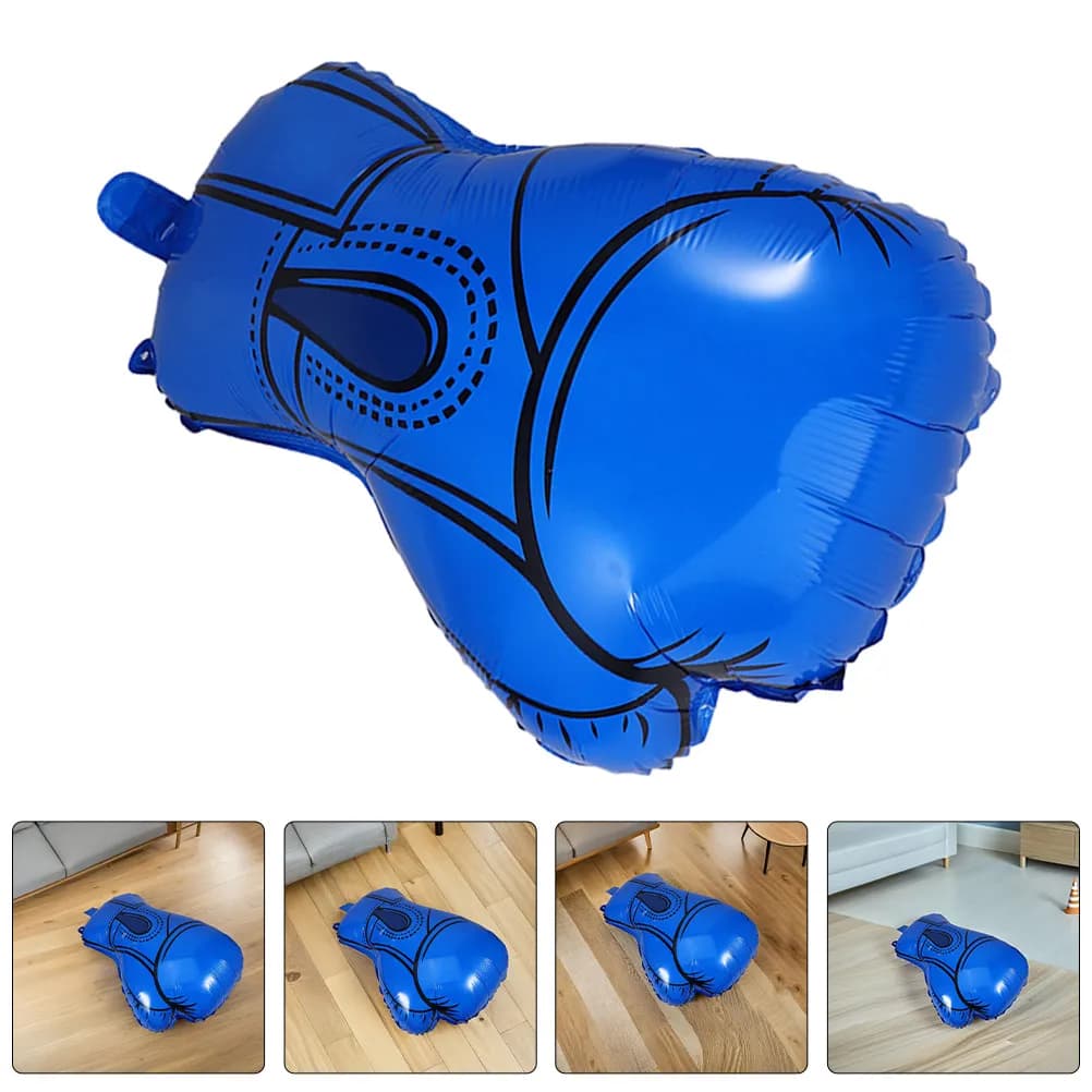 10Pcs Boxing Theme Balloons Aluminum Foil Glove Shaped Party Decorations for Birthday Sports Events Wrestling Gym Celebrations