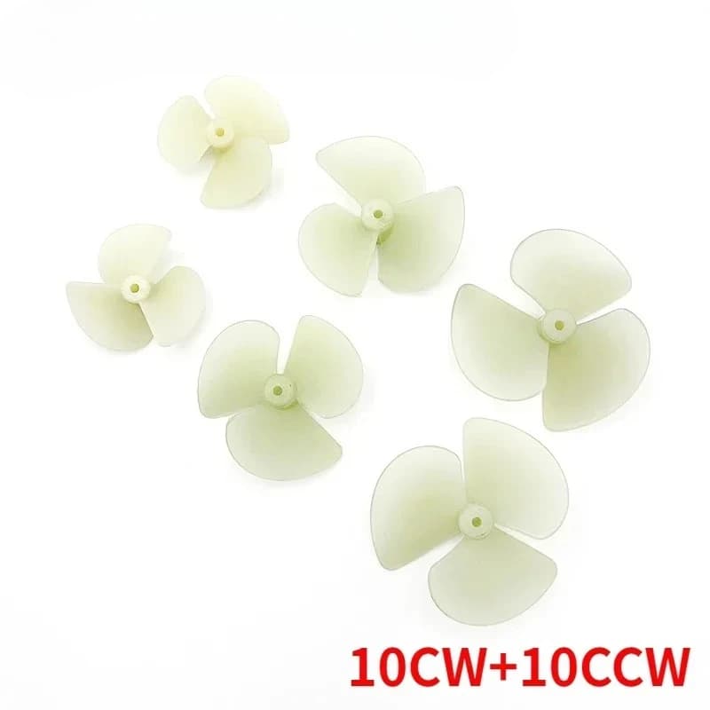 10 paia (10CW + 10CCW) Nylon 3 pale elica per barche 28mm 36mm 42mm albero 2mm per giocattolo barca elettrica scienza tecnologia educazione