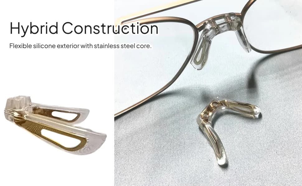 Supporto per naso per occhiali Cuscinetto in silicone Sostituzione del ponte della sella Cuscini morbidi per occhiali di sicurezza Montatura per occhiali da sci