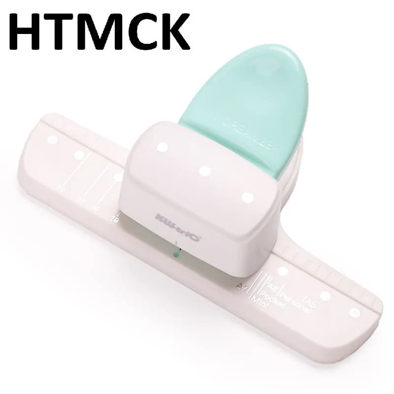 KW-TRIO Punzonatrice multicolore a fogli mobili con piccola apertura da 4 mm Punzonatrice multi-foro con design a righello Punzonatura portatile