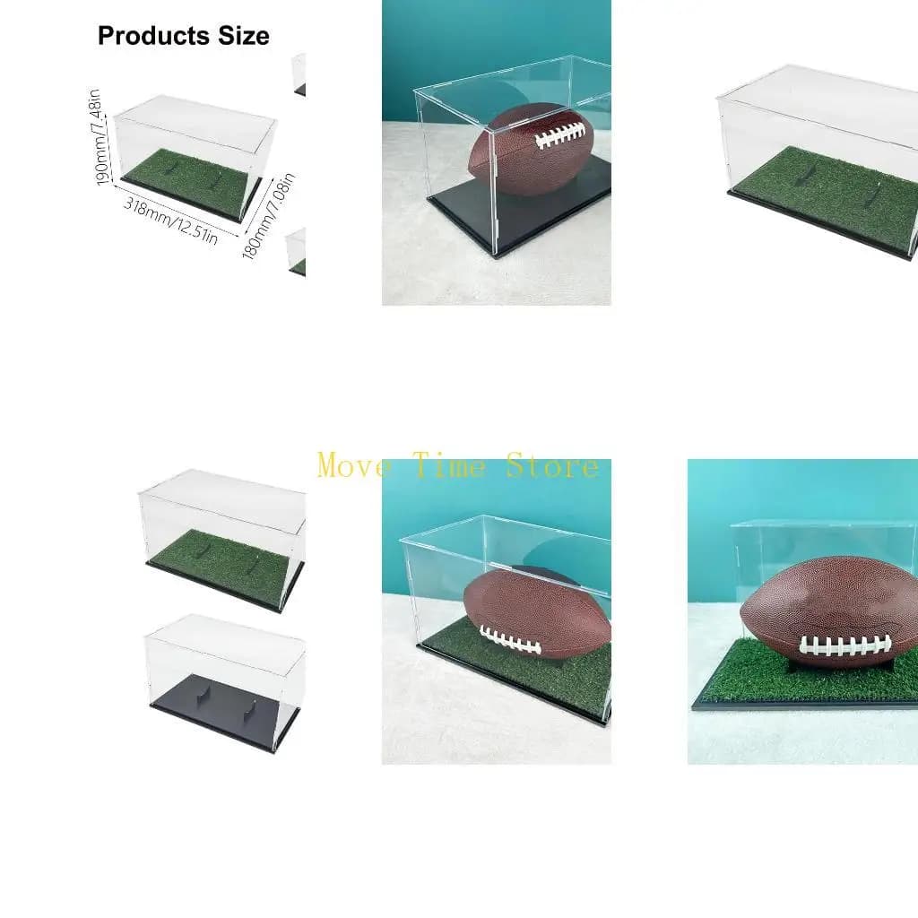 92ME Transparent box for sports football support with support Acrylic basketball box for football