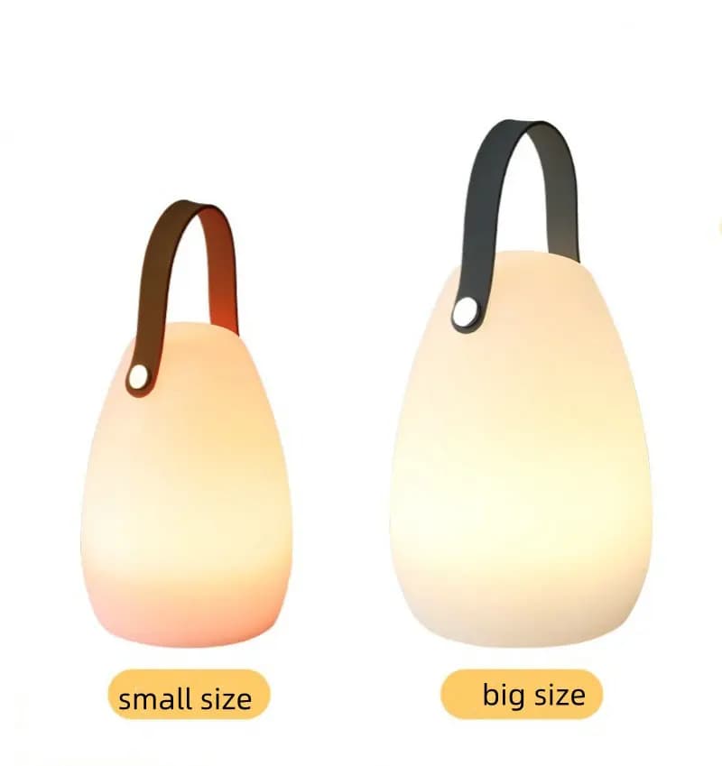 Lampada da tavolo portatile da esterno Luci notturne ricaricabili dimmerabili con telecomando Lanterna senza fili sospesa impermeabile Tenda da patio Camera da letto