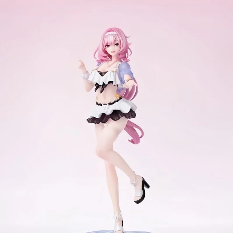 Gioco da 23 cm Honkai Impact 3 Elysia Costume da bagno carino Modello da spiaggia Ornamenti da tavolo Collezione di giocattoli Regalo