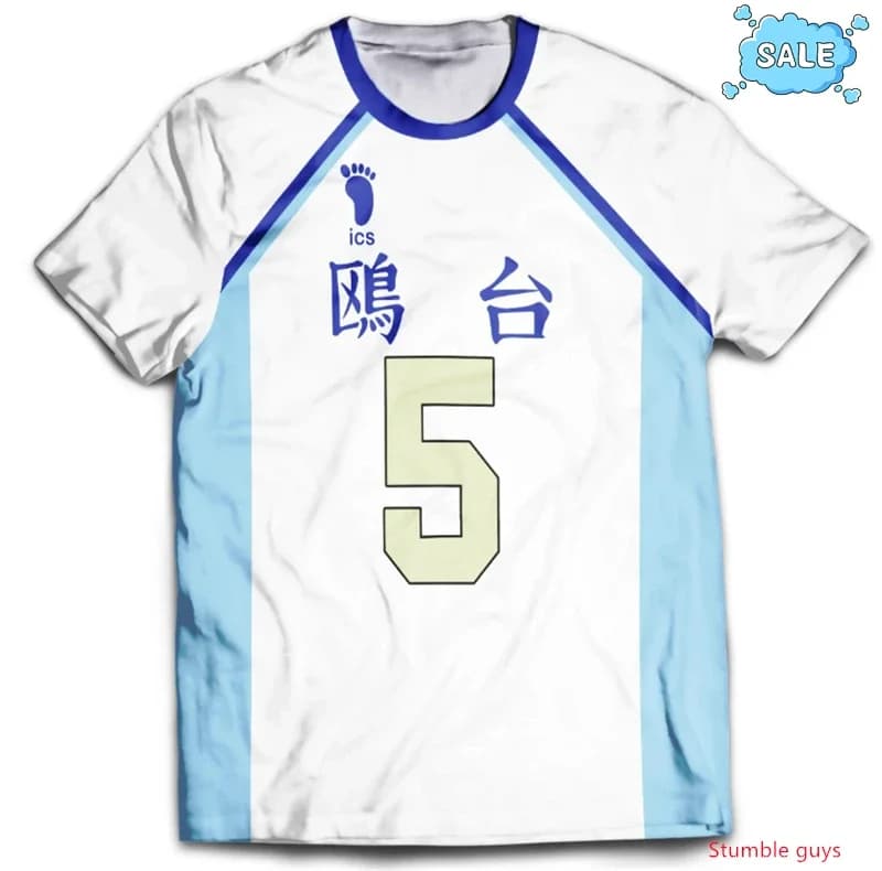 Maglia Vintage Anime Haikyuu Nekoma, T-shirt Kuroo Kozume, Uniforme da Pallavolo, Cosplay, Abbigliamento Sportivo per Uomini e Ragazzi