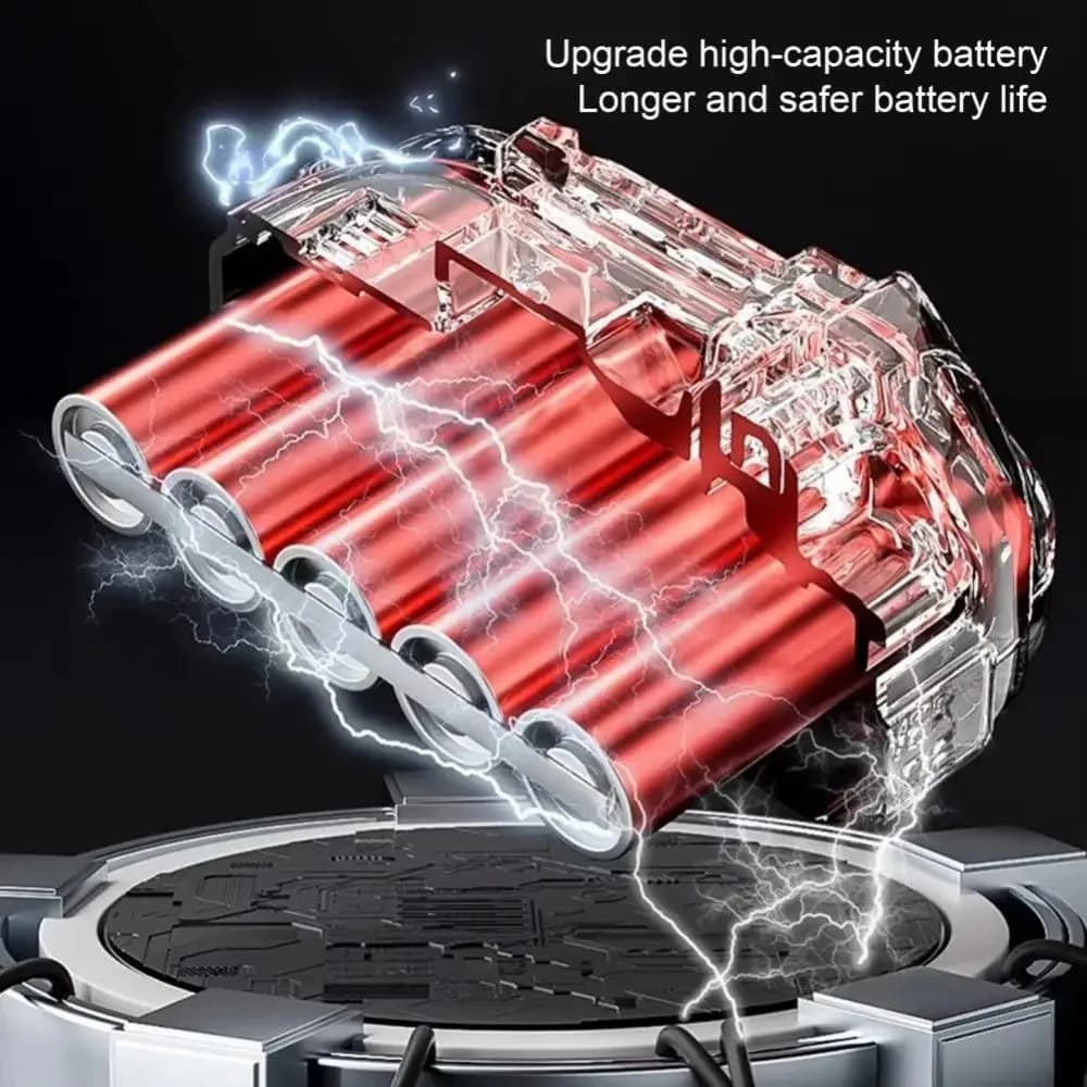 Aspirapolvere per auto con aspirazione 5000Pa Super aspirazione Ventilatore per polvere wireless ad alta potenza 1500mAh Aspirapolvere automatico senza fili portatile per auto