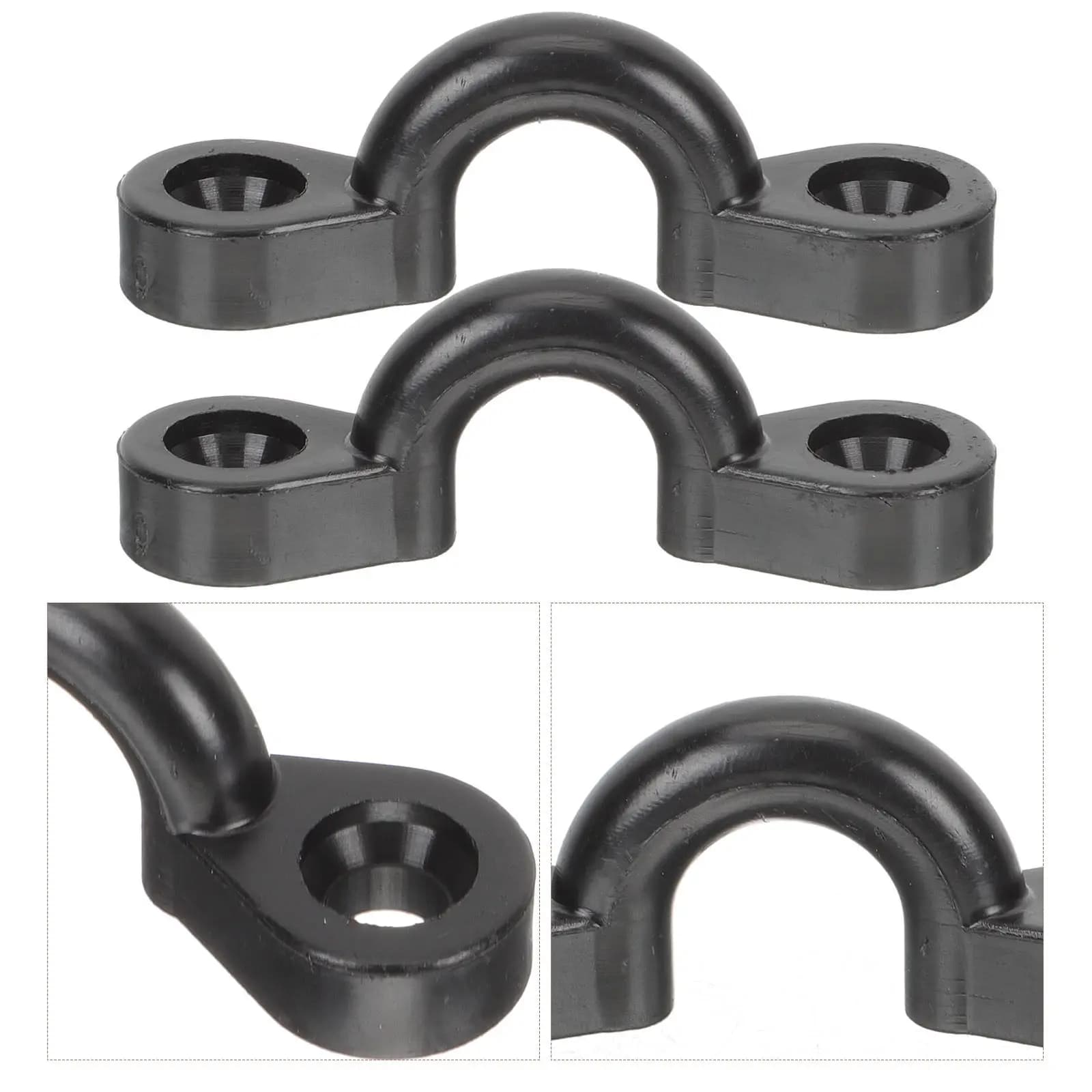 10 Pezzi Occhielli in Nylon per Kayak con Viti in Acciaio, Ancoraggi per Ponte per Canoa, Rafting, Snorkeling, Ausili di Galleggiamento, Barche, Gommoni, Tende