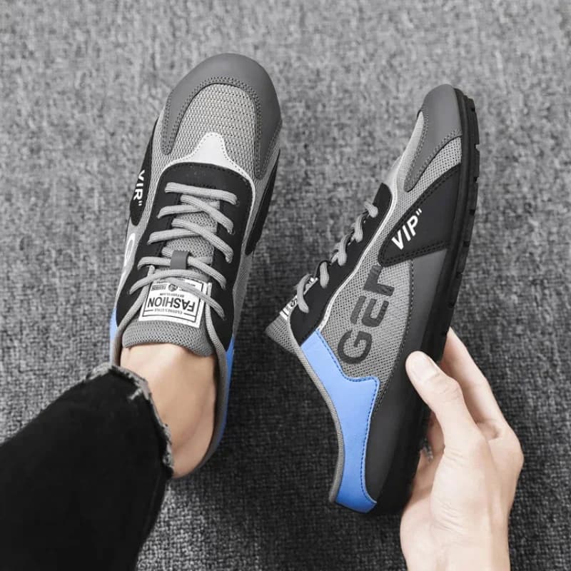 Ciabatte da Uomo Trendy, Scarpe Baotou Estive Traspiranti, Sneakers Casual Vulcanizzate, Scarpe Semi-Slip-on da Uomo