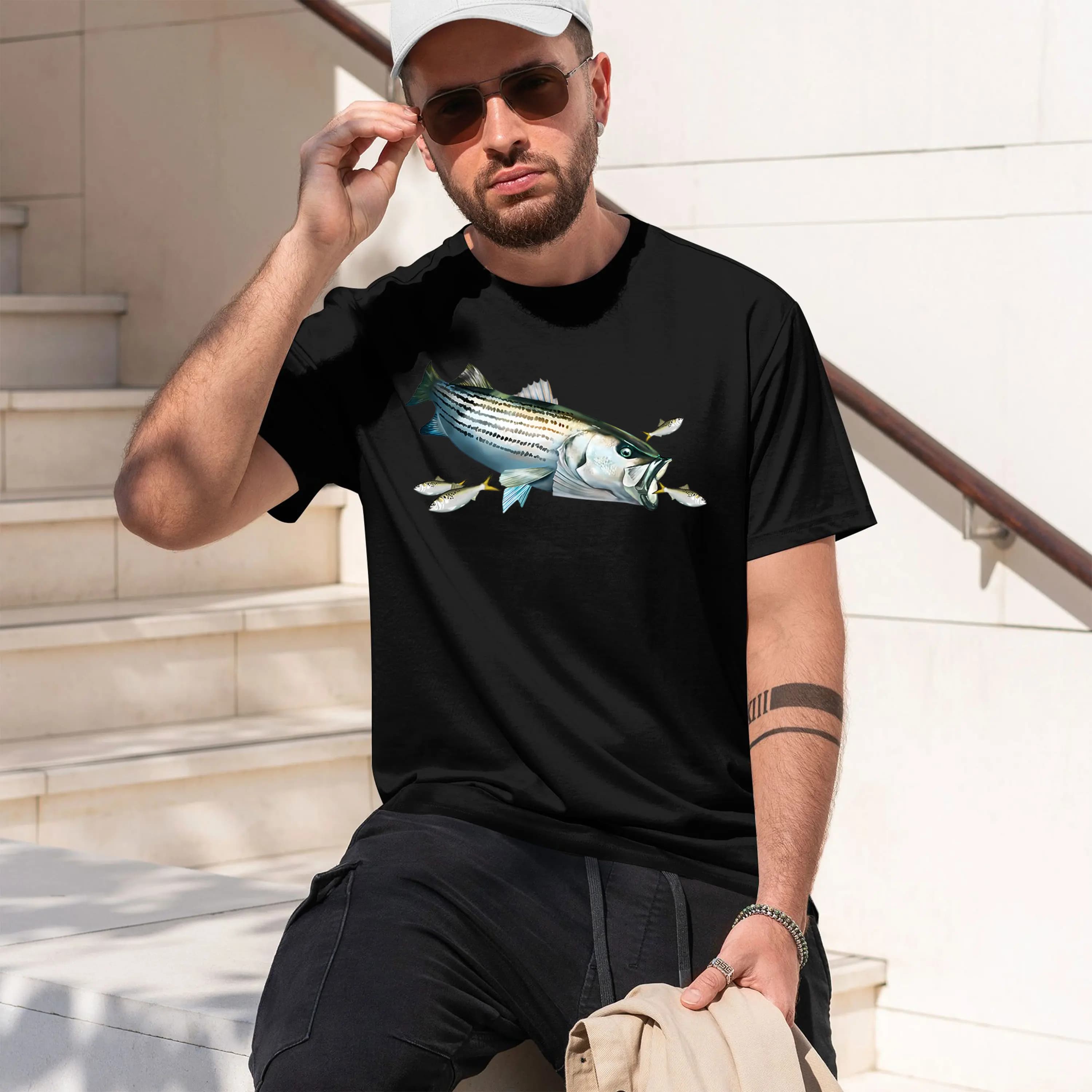 T-shirt girocollo a maniche corte da uomo, modello 2026, a righe, con protezione UV, per golf e tempo libero, classica e versatile