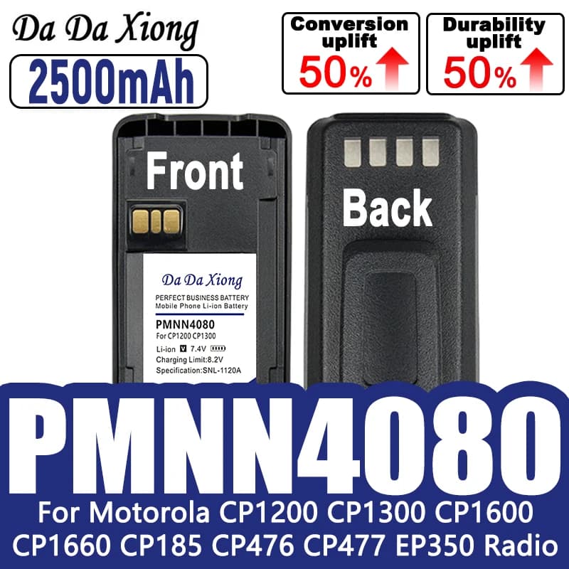 DaDaXiong PMNN4476A Batteria Walkie Talkie Batteria Ricaricabile per Motorola CP1200 CP1300 CP1600 CP1660 EP350 CP185 PMNN4080