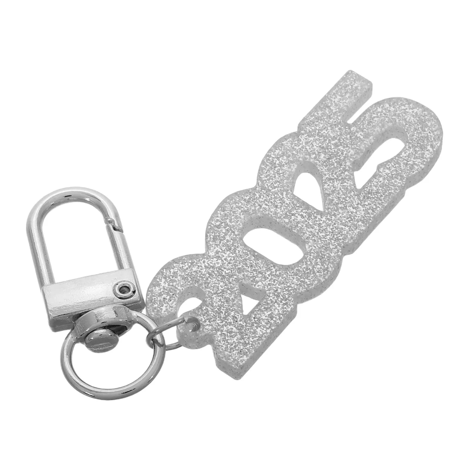 2025 Number Keychain Acrylic Versatile Lightweight Pendant Keyring for Car Keys Handbag Purse Backpack Graduation Party New Year