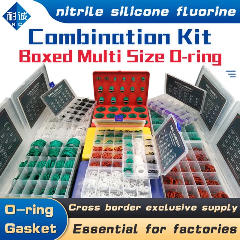Bigbox Boxed Nitrile Silicone Fluorine Rubber Repair Kit Sealing Valve Waterproof Combination Kit Gasket O-Ring Faucet Machine