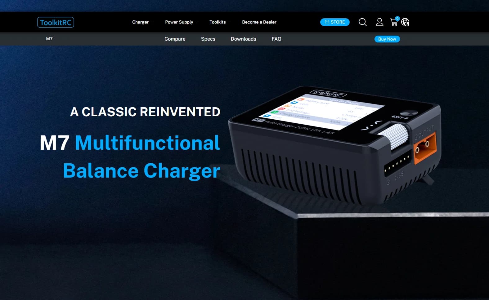 ToolkitRC M7 Lithium Battery Balance Charger AC100W/DC300W NiMH Model Aircraft Charger for RC Toys And Electronic Devices