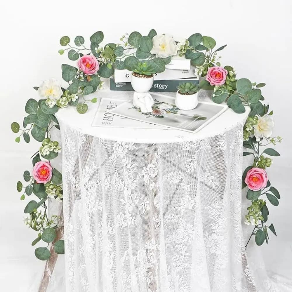 Artificial Flower Dressing Flower Garland Simulated Vine Plastic Garland Hanging Plants Handmade Exquisite