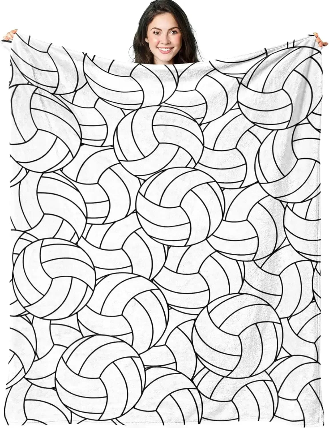 Coperta di flanella da pallavolo regalo per ragazze adolescenti sport pallavolo coperta di flanella pallavolo regalo per pallavolo squadra di pallavolo volleyba