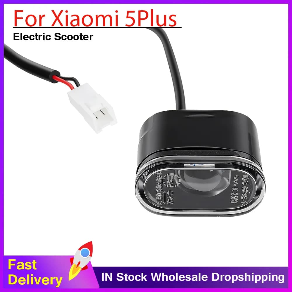 For Xiaomi 5Plus Front LED Headlights Lamp Electric Scooter Accessories Head Light Lamp Led Replacement Parts
