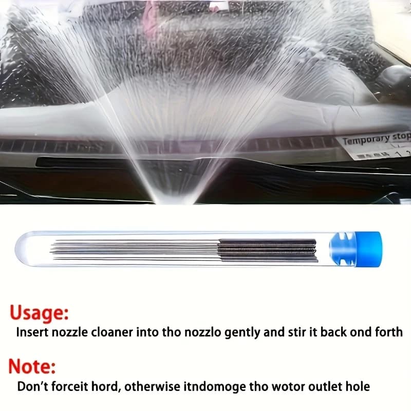 10 piece cleaning tools kit: wiper, 3D printer head, gas stove vent, needle brush for shower head