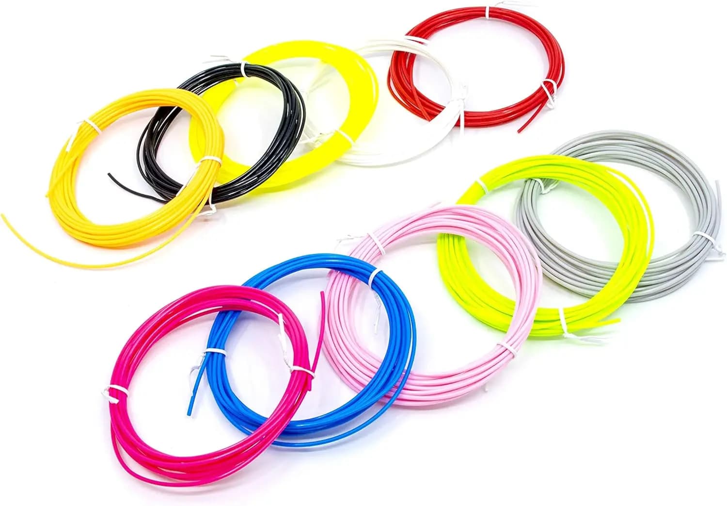 Filamento PLA da 1,75 mm in 10 Colori, 30 Metri per Penne 3D