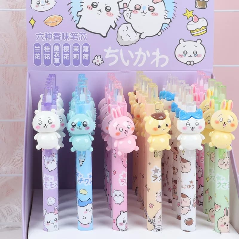 36 pezzi di penne gel profumate per gatti, cancelleria giapponese Kawaii, penna per gattino carino, scuola, cose carine, premi per ragazze, articoli scolastici all'ingrosso