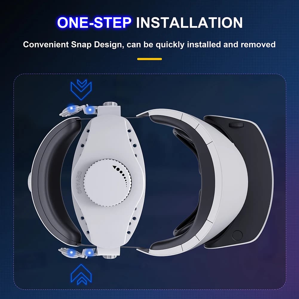 Headband Comfort, Breathable Decompressive Strap, Reduced Support Weight, Improved Support for PS VR2 visor
