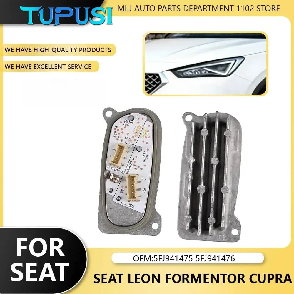 NUOVO per SEAT Leon Formentor Cupra 5FJ941475 5FJ941476 B134498-A Faro LED DRL con Dissipatore di Calore Modulo Luce di Direzione
