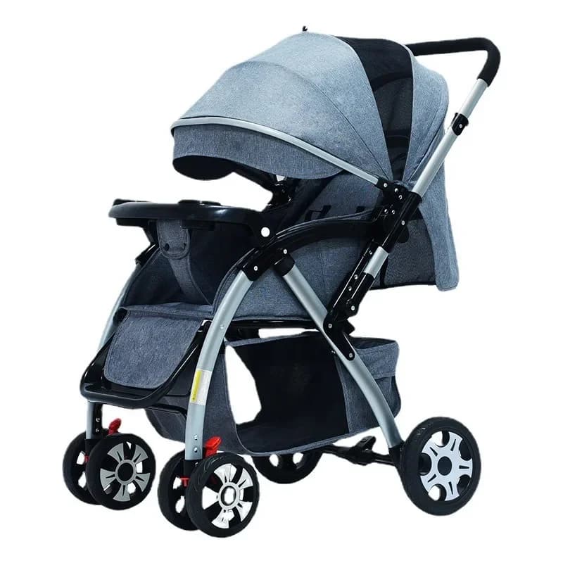 2025I passeggini possono sedersi o sdraiarsi, passeggini universali pieghevoli, passeggini per bambini ammortizzanti