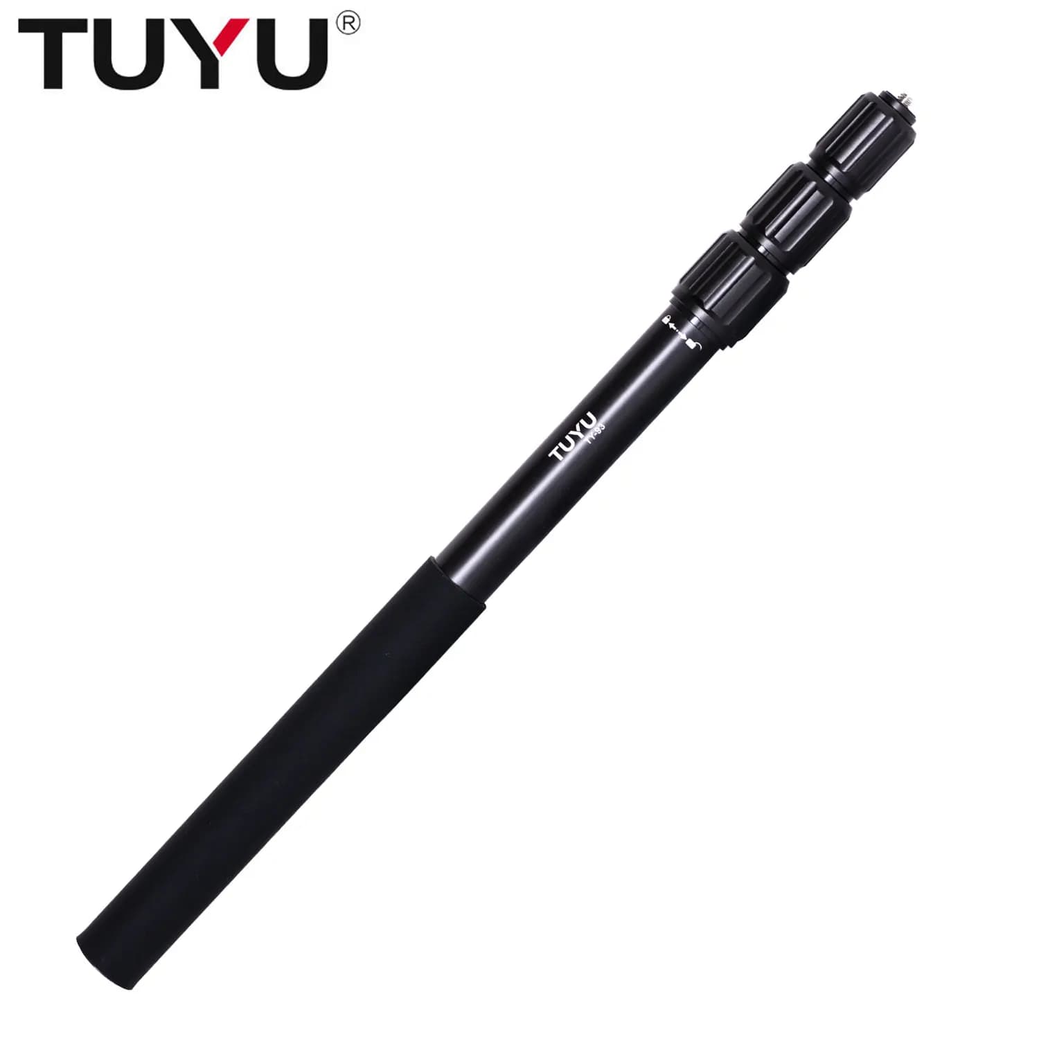 TUYU 56 pollici Premium telescopico regolabile fotografia in lega di alluminio Selfie Stick per Insta360 X3 GoPro 12 11 fotocamera moto