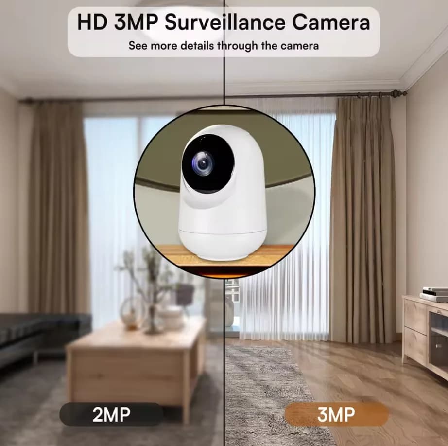 Telecamera WiFi 5MP3MP Telecamera di sorveglianza IP wireless per interni Smart Home Rileva AI Monitoraggio automatico Baby monitor di sicurezza