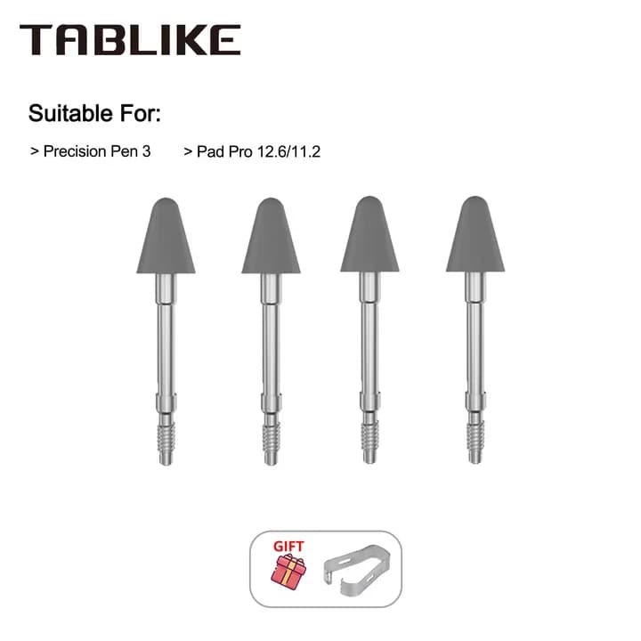 Pennini per matita TABLIKE per punta Lenovo Precision Pen 3, ricarica per stilo da 2/4 pezzi per Pad Pro 12,6 11,2 pollici (modello wireless)