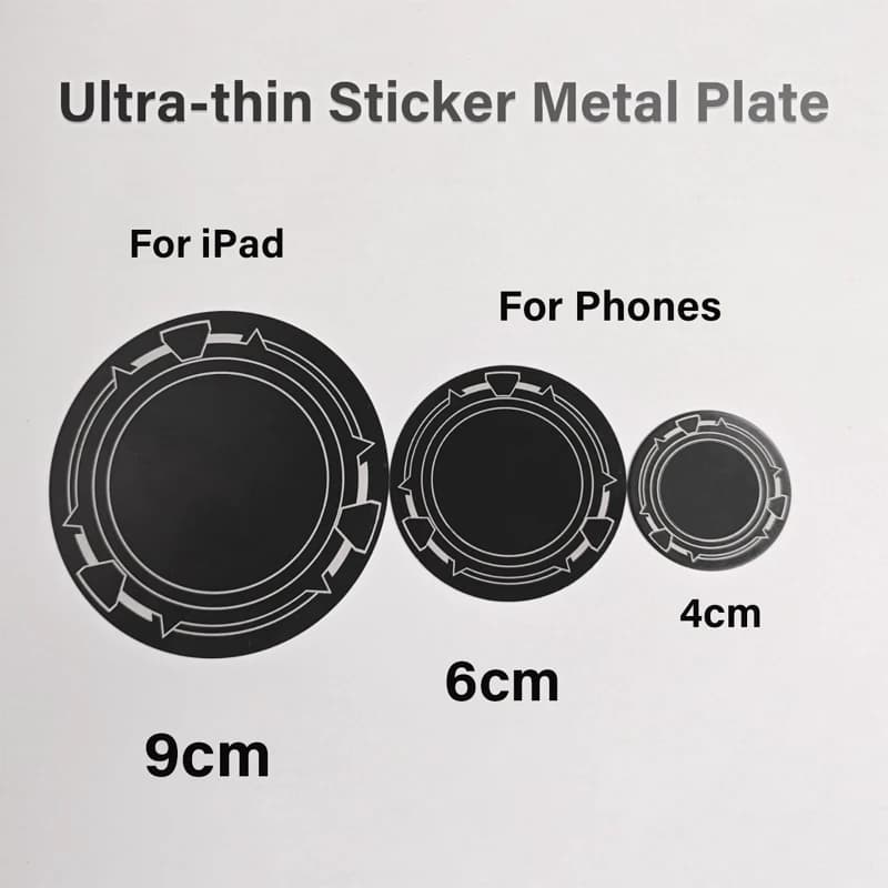 40/60/90mm Phone/iPad Sticker for Magnetic Holder Metal Plate for Magsafe Smartphone Accessories iron Sheet for iPhone Samsung