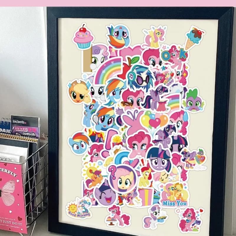 Adesivi Cartoon My Little Pony per DIY, Diario, Laptop, Valigie, Skateboard, Graffiti, Divertenti Decalcomanie Classiche