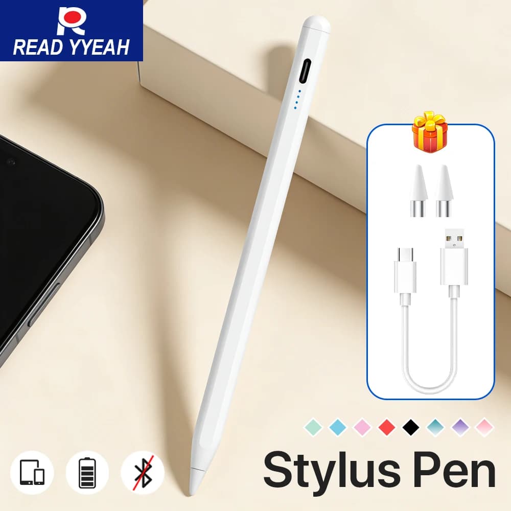 Penna Stilo per Android Samsung Xiaomi OPPO VIVO, Penna Capacitiva Attiva Universale per Schermi Touch di Telefoni e Tablet, Scrittura Fluida