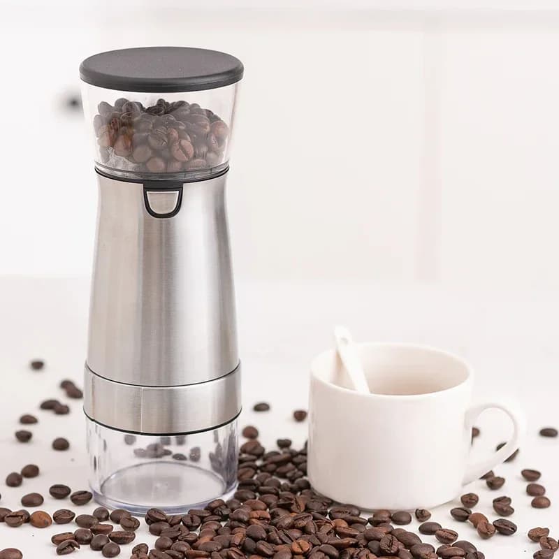 Corrosion-Resistant 1*Electric Coffee Grinder Coffee Bean Pepper Grinding USB Electric Coffee Grinder Bean Grinding Machine