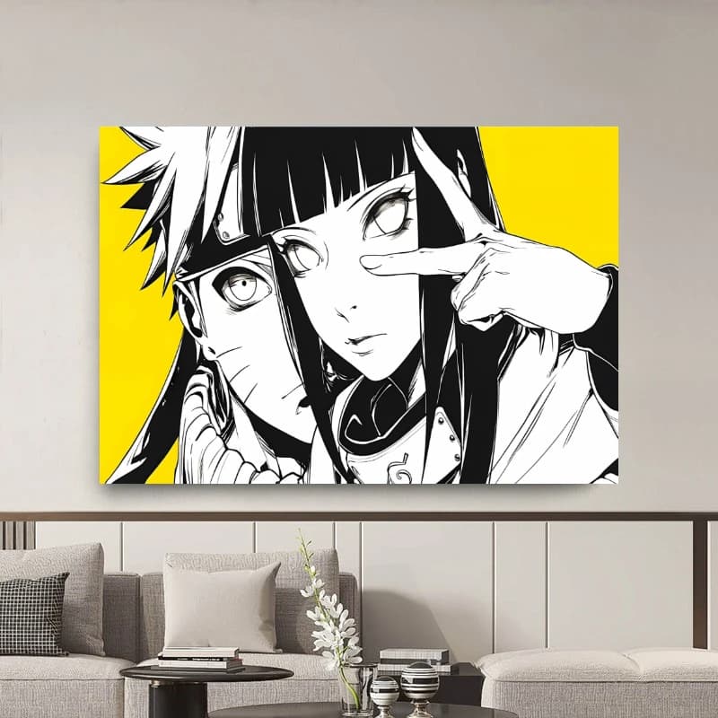 Naruto Japan Anime Characters Oil Painting Paint by Numbers Modern Wall Art for Living Room Home Decor Frameless