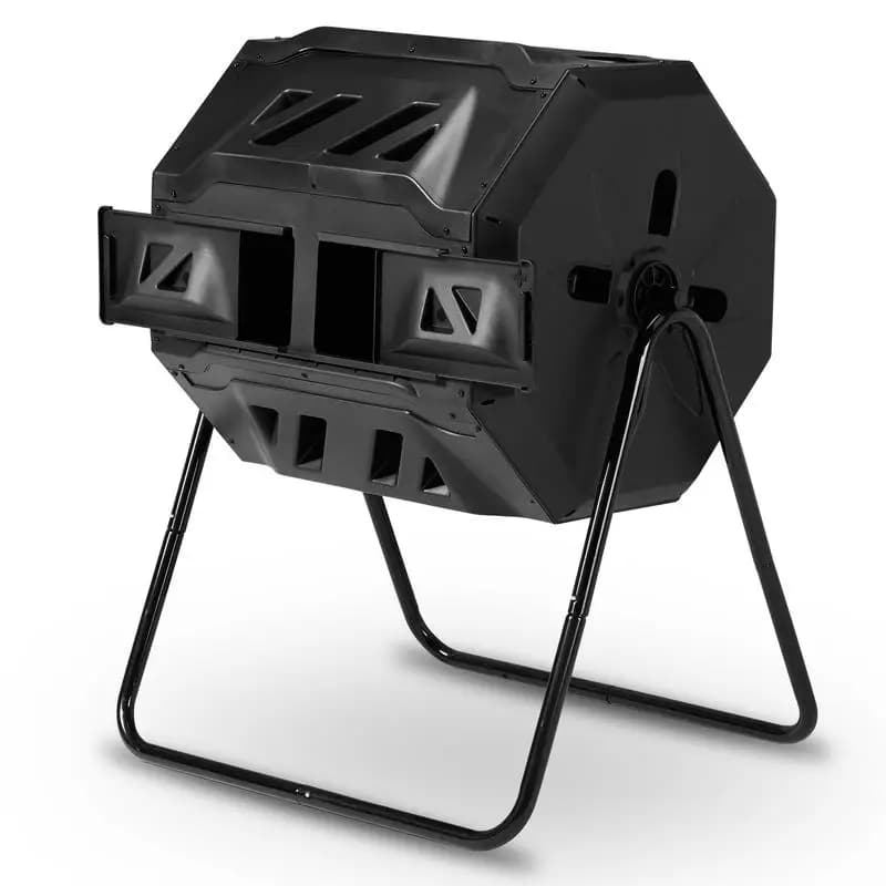 42-gallon Black Plastic Compost Bin