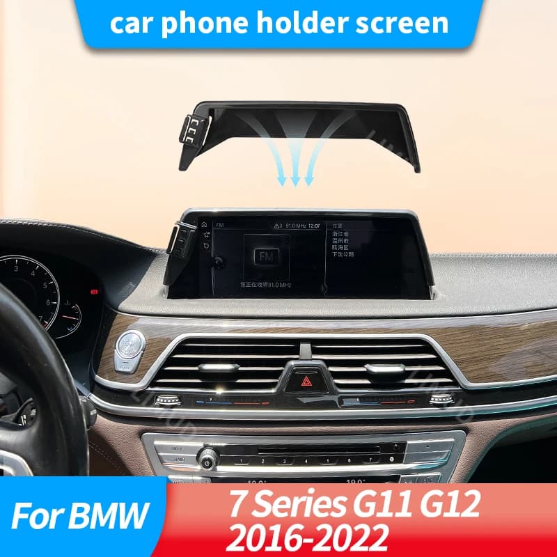 Schermo porta telefono per auto per BMW Serie 7 G11 G12 2016 2017 2018 2019 2020 2021 2022 intera aggiornamento economico facile da trasportare