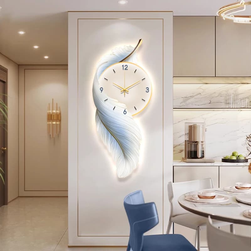 meccanismo per orologio da parete Orologio da parete interno design moderno orologio elettronico appendiabiti da parete Decorazione da parete per interni Orologio da cucina casa