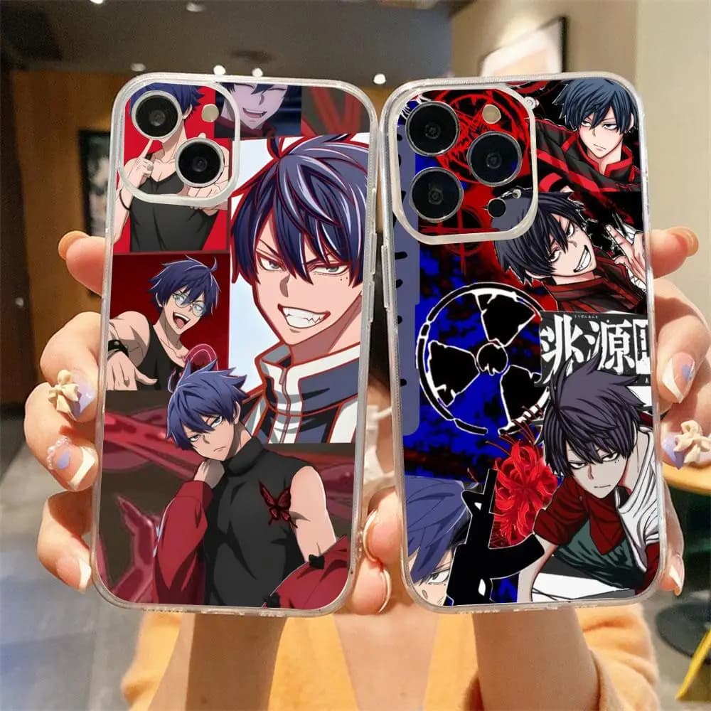Shiki Tougen Anki phone case Phone Case Clear TPU Anti-Yellow Phone Case for iPhone 11 12 13 14 15 16 17 Pro Max Shockproof